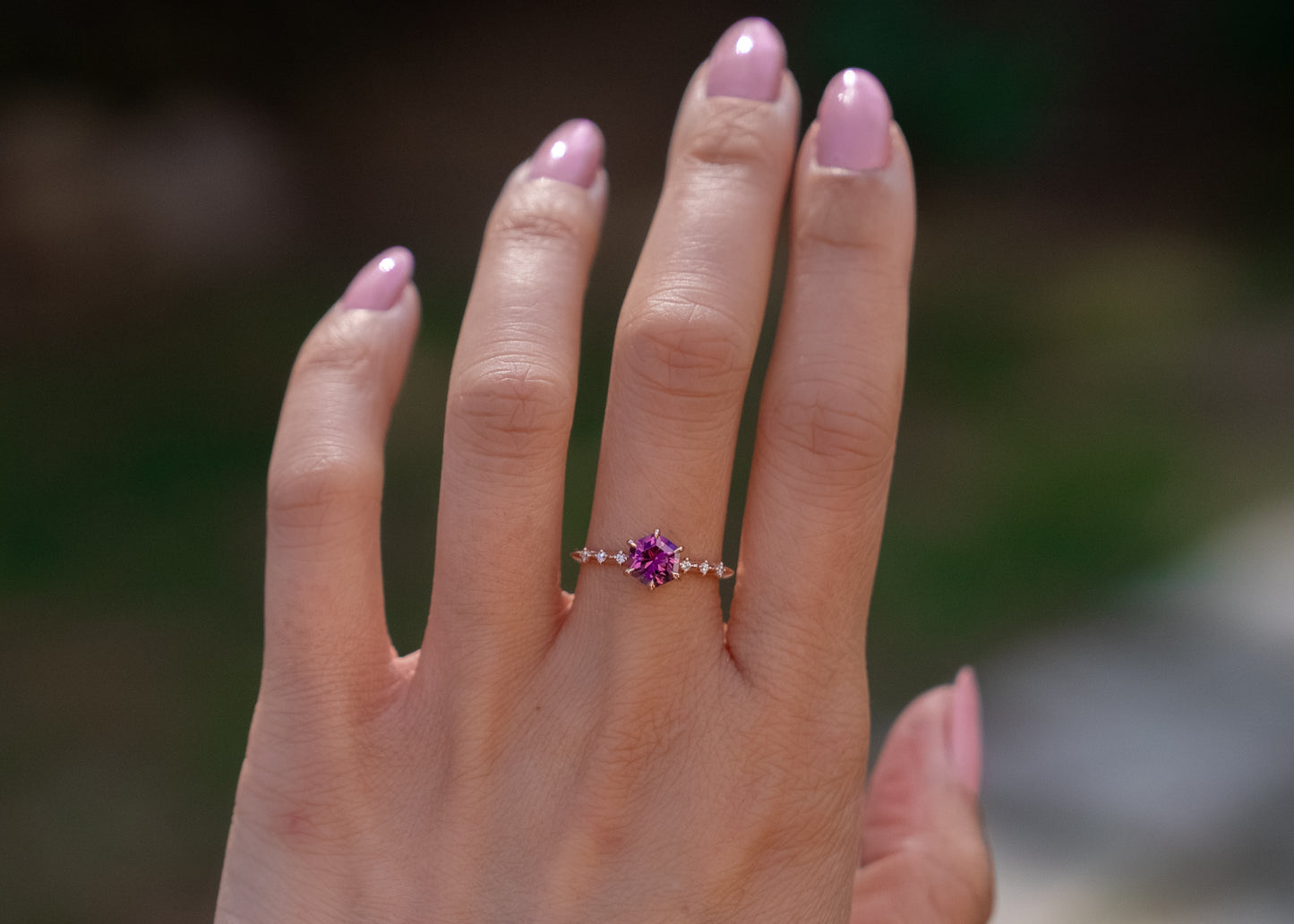 The Isle Ring | Purple Garnet [OOAK]