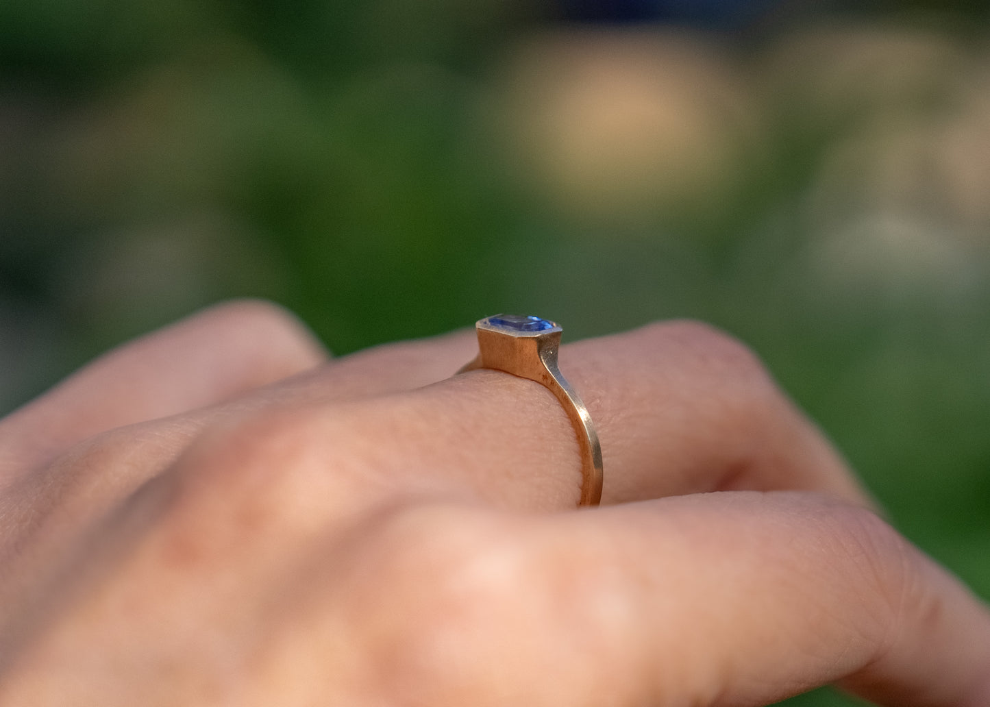 Bezel Ring | Blue Sapphire [OOAK]