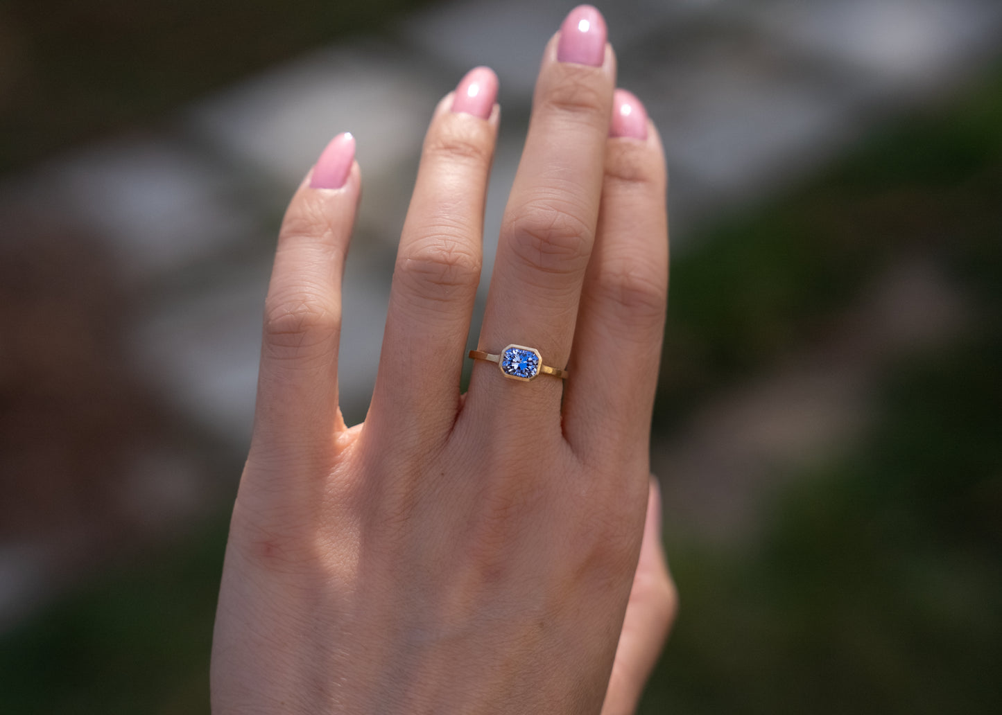 Bezel Ring | Blue Sapphire [OOAK]