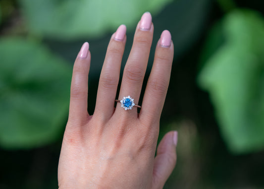 The Peony Ring | Aquamarine [OOAK]