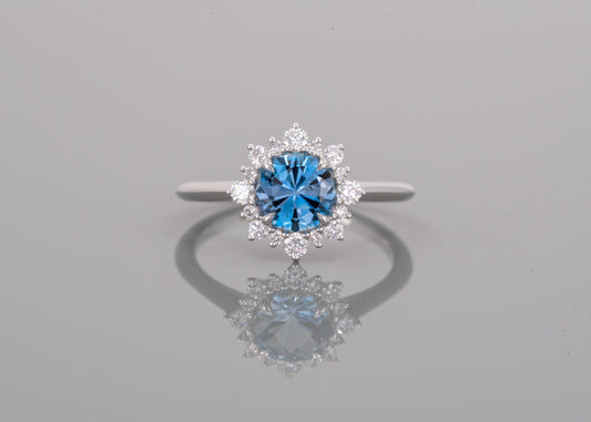 The Peony Ring | Aquamarine [OOAK]