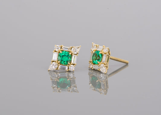 The Monarch Earrings | Emerald