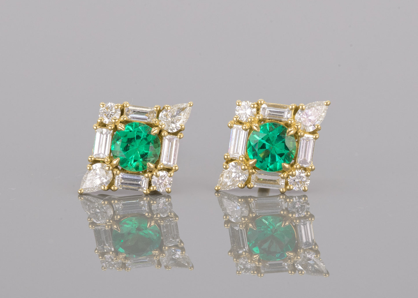 The Monarch Earrings | Emerald