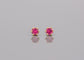 Twinkle Studs | Pink Sapphire
