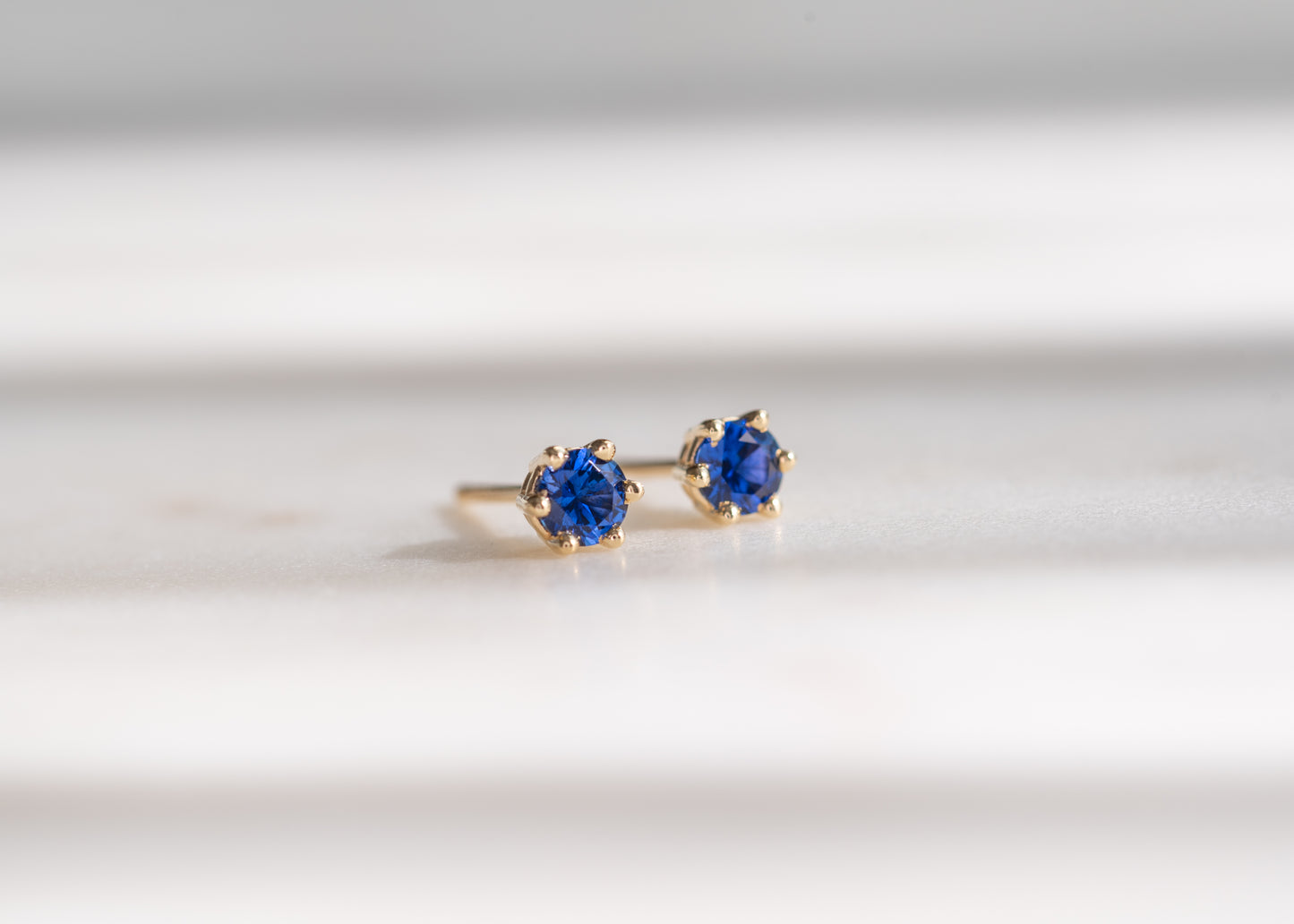Twinkle Studs | Blue Sapphire