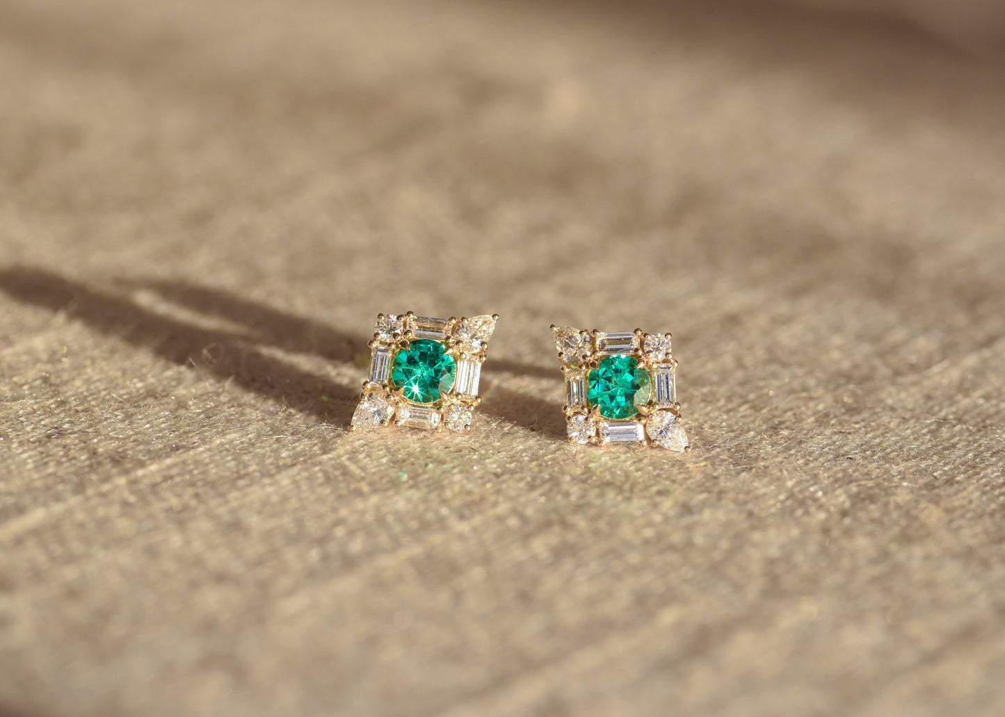 The Monarch Earrings | Emerald