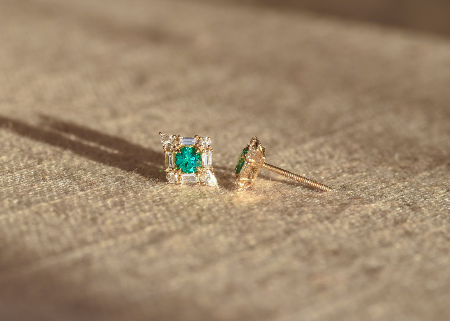 The Monarch Earrings | Emerald