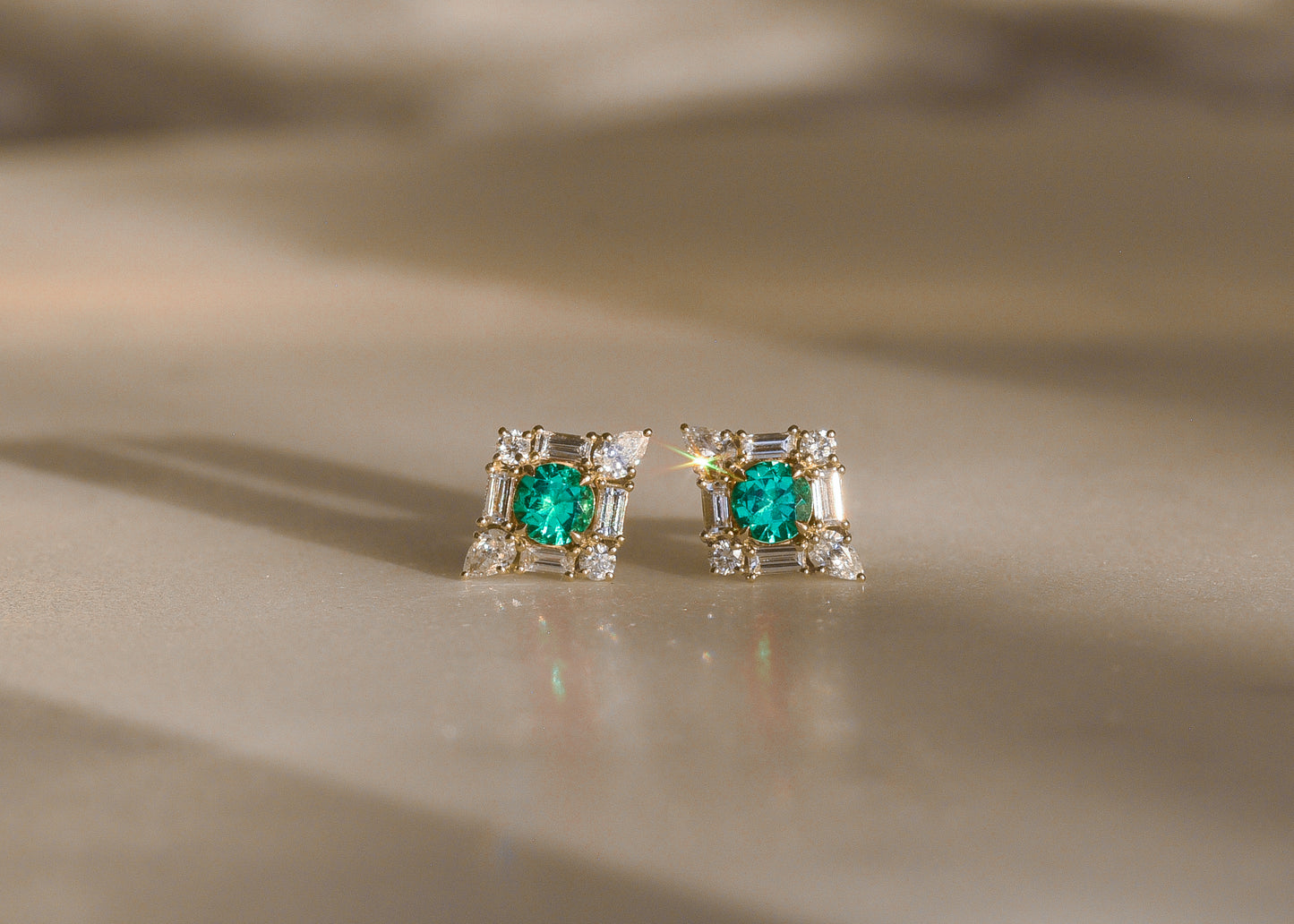 The Monarch Earrings | Emerald