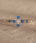 The Flora Ring | Blue Sapphire
