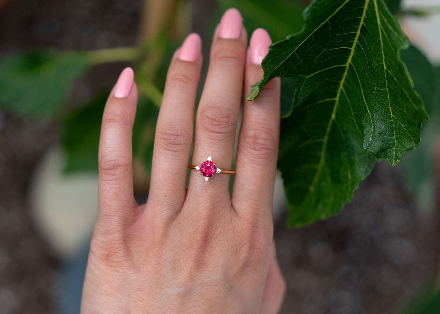 The Guidance Ring | Red/Pink Spinel [OOAK]