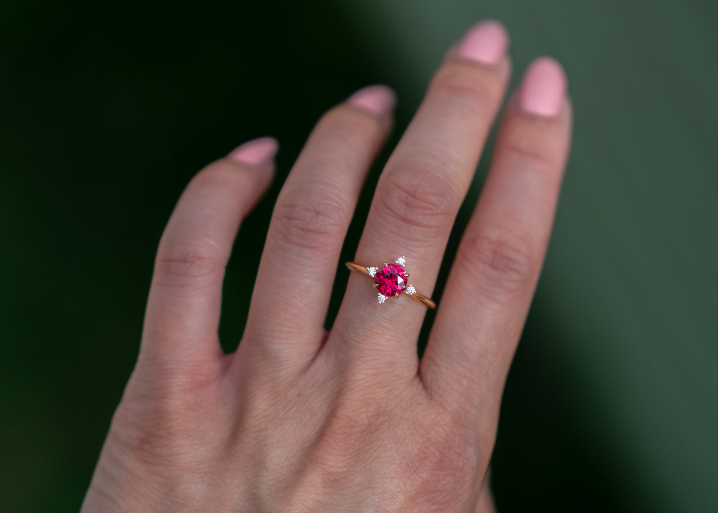 The Guidance Ring | Red/Pink Spinel [OOAK]