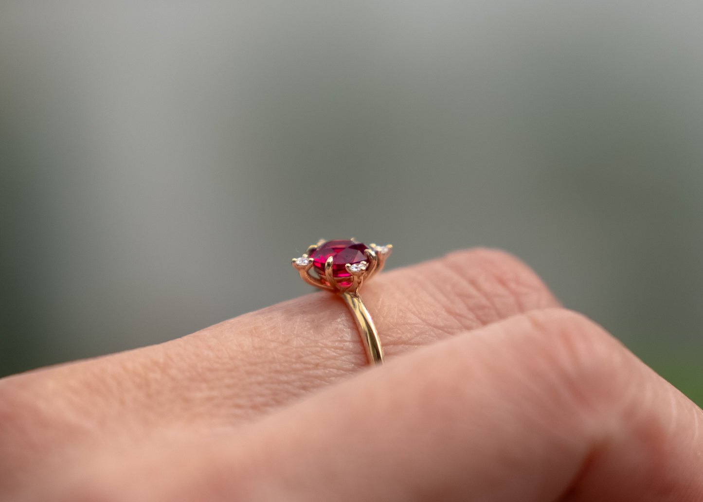 The Guidance Ring | Red/Pink Spinel [OOAK]
