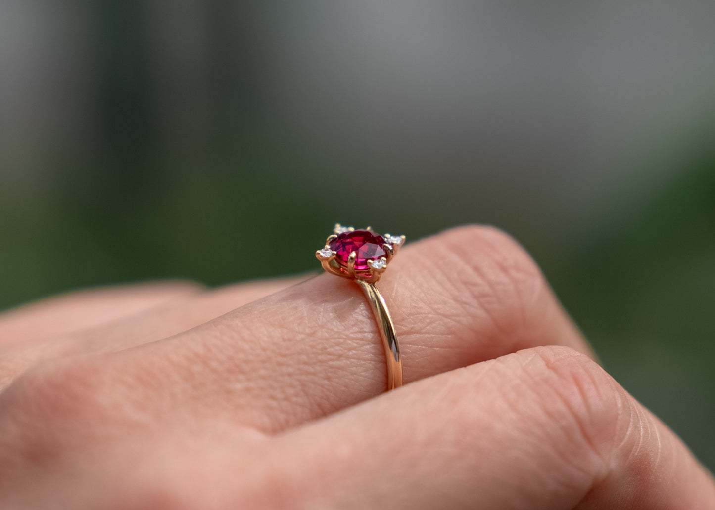 The Guidance Ring | Red/Pink Spinel [OOAK]