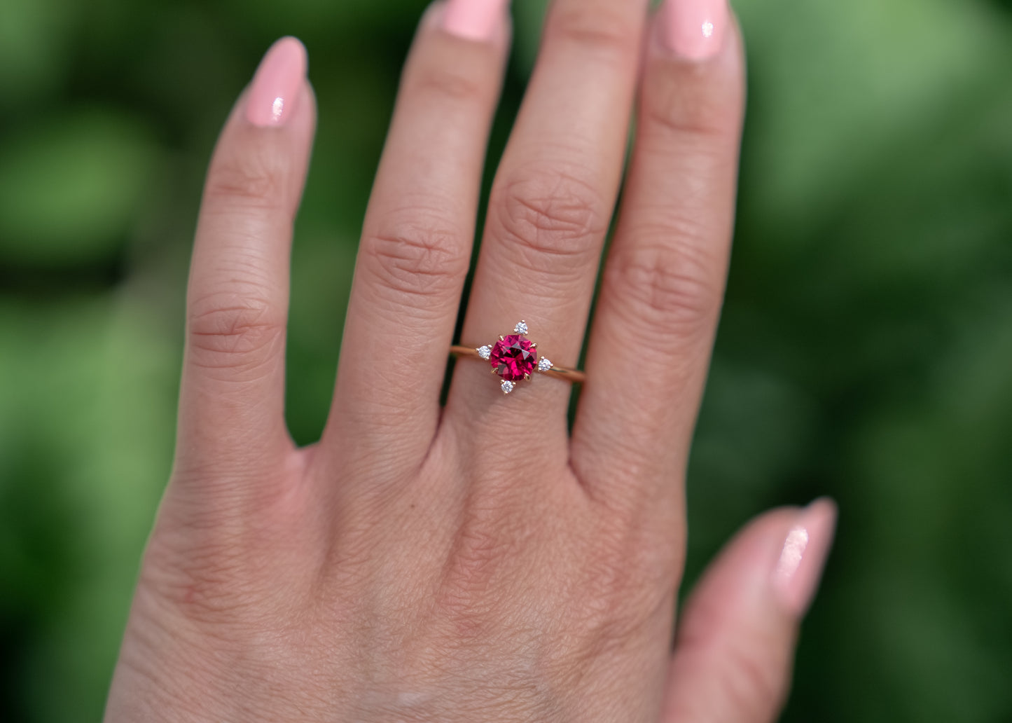 The Guidance Ring | Red/Pink Spinel [OOAK]
