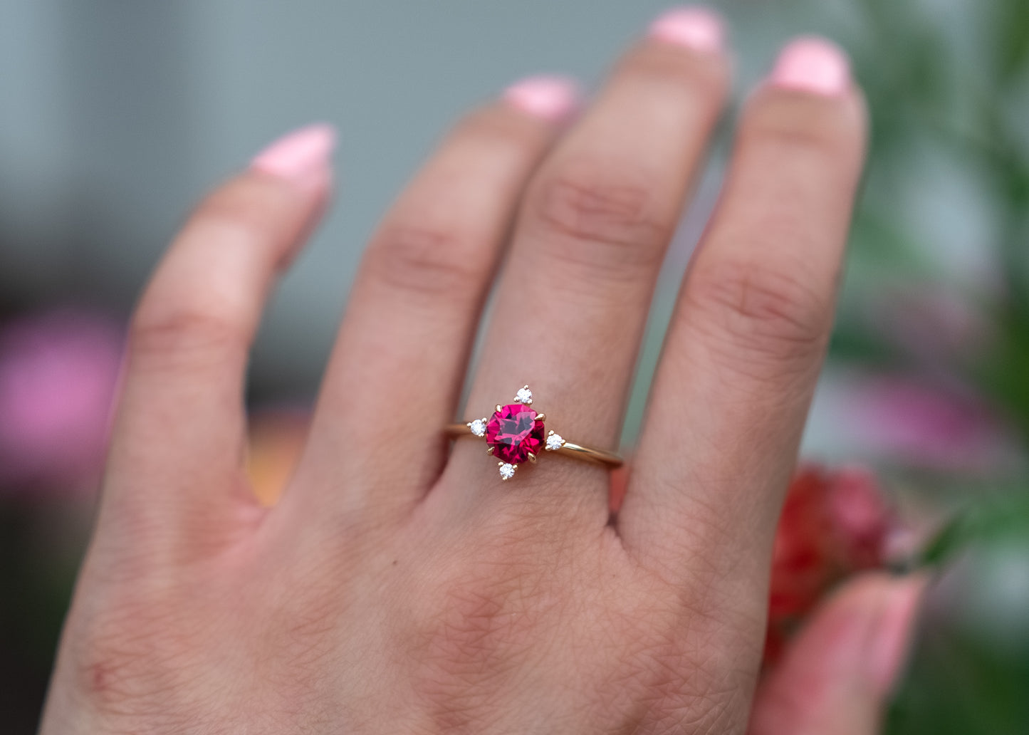 The Guidance Ring | Red/Pink Spinel [OOAK]